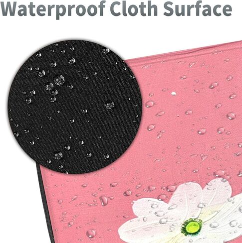 3Pcs Mouse Pad Set, Cherry Blossom Landscape Large Gaming Mouse Pad with Stitched Edge, Ergonomic Memory Foam Keyboard Wrist Support and Mouse Wrist Rest Cushion, Pain Relief Non-Slip Desk Pad Combo in Kuwait