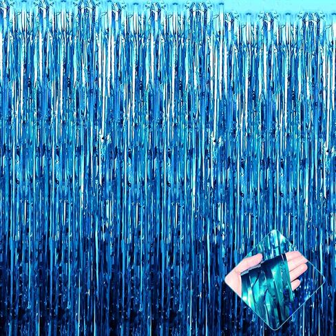 4 حزمة 3.3 قدم × 6.6 قدم خلفية ستارة من رقائق معدنية حمراء، ستائر معدنية بهرج من رقائق معدنية خلفية لكشك الصور، عيد الميلاد، الزفاف، الهالوين، ديكور حفلات عيد الميلاد in Kuwait