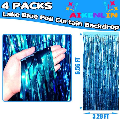 4 حزمة 3.3 قدم × 6.6 قدم خلفية ستارة من رقائق معدنية حمراء، ستائر معدنية بهرج من رقائق معدنية خلفية لكشك الصور، عيد الميلاد، الزفاف، الهالوين، ديكور حفلات عيد الميلاد in Kuwait