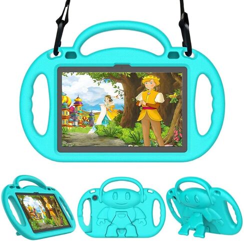 حافظة أطفال لجهاز Fire HD 8 Plus Tablet، حافظة Fire HD 8 2022/2020 مع حزام كتف، حافظة حماية متينة بمقبض مقاوم للصدمات لجهاز Amazon Kindle Fire HD 8 2022/2020، زهري in Kuwait