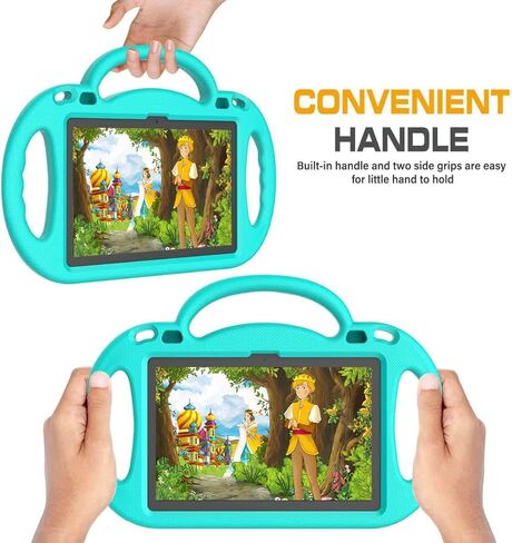 حافظة أطفال لجهاز Fire HD 8 Plus Tablet، حافظة Fire HD 8 2022/2020 مع حزام كتف، حافظة حماية متينة بمقبض مقاوم للصدمات لجهاز Amazon Kindle Fire HD 8 2022/2020، زهري in Kuwait