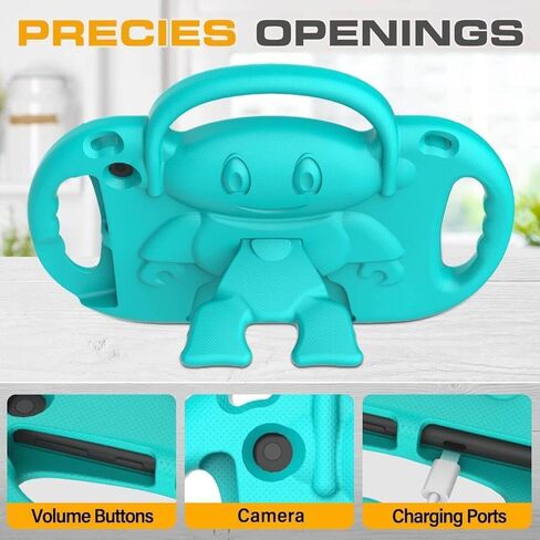 حافظة أطفال لجهاز Fire HD 8 Plus Tablet، حافظة Fire HD 8 2022/2020 مع حزام كتف، حافظة حماية متينة بمقبض مقاوم للصدمات لجهاز Amazon Kindle Fire HD 8 2022/2020، زهري in Kuwait