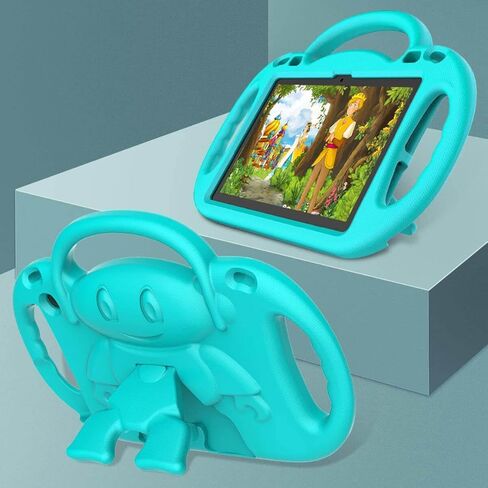 حافظة أطفال لجهاز Fire HD 8 Plus Tablet، حافظة Fire HD 8 2022/2020 مع حزام كتف، حافظة حماية متينة بمقبض مقاوم للصدمات لجهاز Amazon Kindle Fire HD 8 2022/2020، زهري in Kuwait