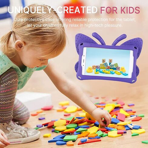 Compatible with Lenovo Tab M9 2023 Cute Butterfly Case with Stand for Kids Light Weight EVA Rugged Shockproof Full Cover Kids Friendly Case for Tab M9 (Pink) in Kuwait