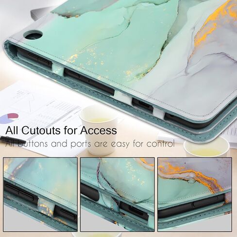 غطاء حافظة Famavala Folio لجهاز لوحي مقاس 7 بوصات (الجيل الثاني عشر، إصدار 2022) غير مناسب لجهاز Dragon Touch A7 اللوحي (GreenMarble) in Kuwait