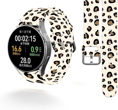 20mm Sport Band Compatible with Samsung Galaxy Watch 6 5 4 40mm 44mm/ Watch 6 Classic 43mm 47mm/ Watch 5 Pro 45mm/ Watch 4 Classic 42mm 46mm/ Watch 3 41mm/ Active 2, Silicone Replacement Strap in Kuwait