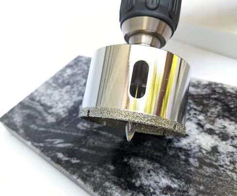 Drilax 1-1/4 Inch Diamond Drill Bit Tile Hole Saw Ceramic Porcelain Quartz Granite Kitchen Bathroom Shower Faucet Installation 1.25 Inches with Removable Center Pilot Drill Bit Locator Pin Locator in Kuwait