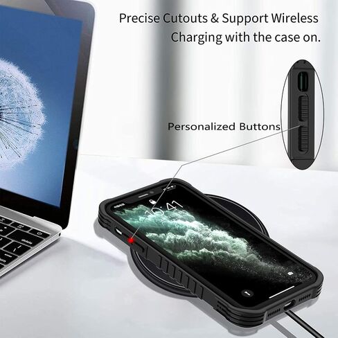 Compatible with iPhone 13, 14 Case for Men Women, Dont Touch My Phone Funny Design Heavy Duty Anti Slip Shockproof Hard PC Back Soft TPU Prevention Protective Case in Kuwait