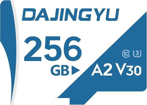 DJINGYU 256GB Memory Card SDXC UHS-I U3 A2 V30 4K, R/W up to 180/130 MB/s for GoPro & Action Cameras Phone Camera High Speed Flash Memory Card for Outdoor, Sports, 4K Shooting in Saudi Arabia