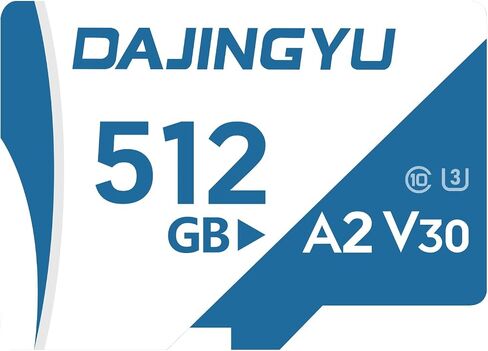 DJINGYU 256GB Memory Card SDXC UHS-I U3 A2 V30 4K, R/W up to 180/130 MB/s for GoPro & Action Cameras Phone Camera High Speed Flash Memory Card for Outdoor, Sports, 4K Shooting in Saudi Arabia