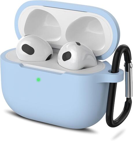 Vancle Airpod Pro 3 Case Cover, Shockproof Washable Silicone Protective Case Compatible with Airpod Pro 3 3nd Generation Women Men Supports Wireless Charging (Sky Blue, for Airpod Pro 3) in Kuwait