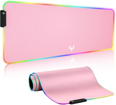 BladeHawks Extra Large RGB Gaming Mouse Pad-14 Light Modes, Extended Soft LED Mouse Pad, Anti-Slip Rubber Base, Computer Keyboard Mousepad Mat (31.5 x 12 Inch) in Saudi Arabia