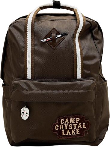 حقيبة ظهر فرايداي ذا 13ث كامب كريستال ليك صغيرة من القماش باللون الأخضر الداكن in Kuwait