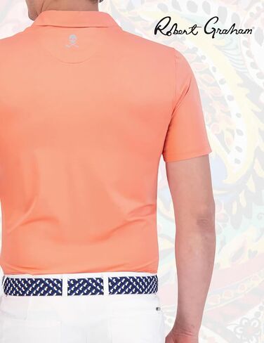 قميص بولو رجالي من Robert Graham AXELSEN 2 بأكمام قصيرة، Jade، X-Large in Saudi Arabia