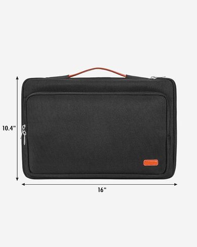 17.3 Inch Portable Monitor Case, 360° Protection Monitor Carrying Sleeve Bag (External Dimension: 16.5"x10.7") Black(Patent Design) in Saudi Arabia