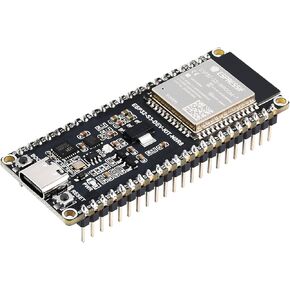with Pre-soldered Header ESP32-S3-DEV-KIT-N8R8 ESP32-S3 Microcontroller.4GHz W-i-F-i and Blue-Too-th LE Dual-Mode Development Board, 240MHz Dual Core Processor, ESP32-S3-WROOM-1-N8R8 Module