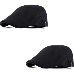 Magik Solid Cotton Gatsby Cap Men's Ivy Hat Golf Driving Flat Cabbie Newsboy Buckle in Kuwait