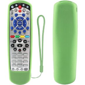Luminous Blue Remote Case for Dish Network 20.1 IR Remote Control Shockproof Washable Skin-Friendly Anti-Lost Remote Cover with Loop (Glow in Dark Blue)