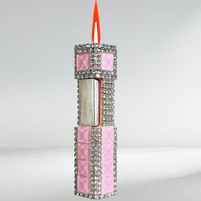 ولاعة بوتان وردية، ولاعات شعلة نفاثة ممتعة رائعة، قابلة لإعادة الملء والتعديل، ولاعات مقاومة للرياح لهب الشعلة النفاثة، شموع الشواء للمطبخ، بدون غاز in Kuwait