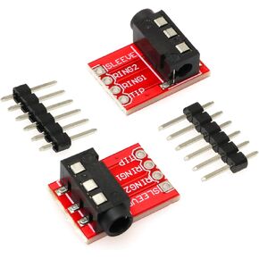E-outstanding TRRS Connector 2PCS TRRS 3.5Mm Stereo Audio Jack Breakout Board Headphone Video MP3 Jack Module for Arduino