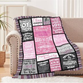 Occupational Therapist Gifts for Women, Occupational Therapist Appreciation Gifts, Occupational Therapist Retirement Gifts Soft Throw Blanket for Couch Bed 60"x 50"