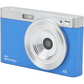 4K Digital Camera, 16X Zoom 50MP Autofocus Vlogging Camera, 2.88in Mirrorless Camera with Battery, LED Fill Light Portable Mini Compact Camera for Macro Shooting, Teens,