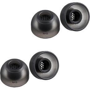 AZLA SednaEarfit MAX TWS 6 Earbud Tips for Wireless Headphones, Dark Gray (MS)