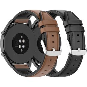 Genuine Leather Band Compatible with Kieslect Ks Pro,TOZO S6 S5 S3,Donerton T50S,QONBINK L70,Uaue T60,Faweio IDW26,Kuizil T70,RUIMEN D1,Nerunsa P66D,Hoowel IDW19 IDW13 Strap for OnePlus Watch 2 Band