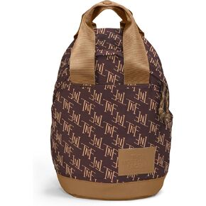 THE NORTH FACE Women's Never Stop Mini Backpack, Coal Brown TNF Monogram Print/Utility Brown, One Size