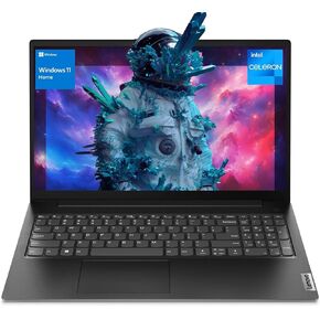 Lenovo V15 Gen 2 15.6" FHD Portable Everyday Laptop, Intel Dual Core Processor, 16GB RAM, 512GB SSD, HDMI, Wi-Fi, Webcam, Windows 11 Home, Black