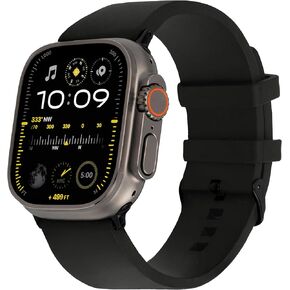 Traveler Sport Band | The Original Rugged Compatible with Apple Watch Bands for Men & Women - Soft, Waterproof, FKM Rubber for iWatch Ultra 2 1 49mm 45mm 44mm Series 9 & All Models