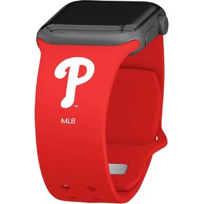 Game Time Philadelphia Phillies Silicone Sport Watch Band Compatible with Apple Watch