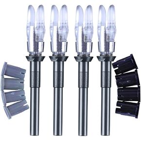 DEEPOWER Universal Fit Nock Automatically LED Lighted Nock fits G, X, and S Series Arrows with 4.2mm/.165 Inside Diameter, Including 0.204, 0.244 LED Archery Nock