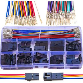 TJC8A Compatible with Dupont 2.54mm Pitch with Belt Lock 2/3/4/5/6/7/8/9/10 Pin Connector with 22AWG Pre-Crimped Cables (JTS-DP-Lock)