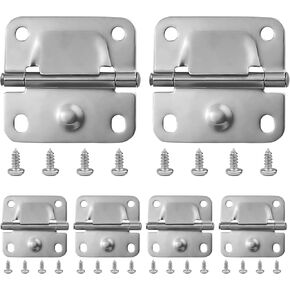 6 Pack Cooler Hinges Camping Coolers Accessories with Screw Set - Fit for 5235, 5250, 5286b, 6262, 6270