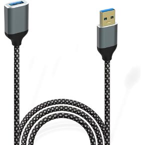 USB to USB Cable, USB 3.0 A to A Male Cable 3.3FT, Nylon Braided High-Speed Transfer USB 3.0 to USB 3.0 Cable Compatible with Hard Drive Enclosures, DVD Player, Laptop and More in Kuwait