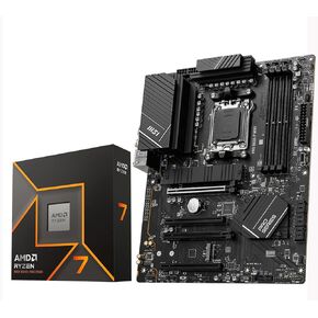 Micro Center AMD Ryzen 9 9900X CPU Processor with MSI X670E Gaming Plus Motherboard