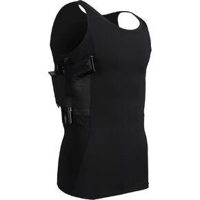 Lilcreek Scoop Neck Conceal Carry Shirts for Men,Concealed Carry Gun Holster Men, Undercover Concealed Carry Clothing