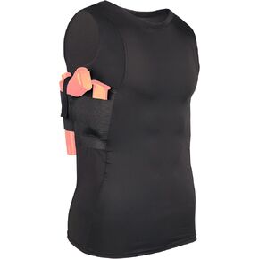 Lilcreek Scoop Neck Conceal Carry Shirts for Men,Concealed Carry Gun Holster Men, Undercover Concealed Carry Clothing