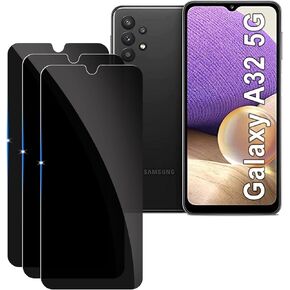 Lyphpe【3 Pack Privacy Screen Protector for samsung galaxy A32 5G 9H Tempered Glass Anti-Spy Private Film Compatible for Samsung A32 5G Case Friendly