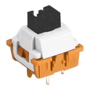 SpaceCrystal Keyboard Switches, 100 Pcs Linear Switch Set, Factory Lubed 5-Pin Creamy Switch with POM Stem, LED Slot for Custom Mechanical PC Gaming Keyboard, Compatible with MX Keycaps