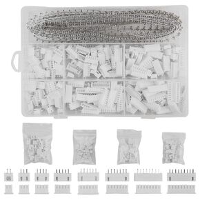 XINGYHENG 1220Pcs 2.54mm 2 3 4 5 6 7 8 9 Pin housing (and Pin Pedestal Housing) Kit and Male / Female Pin Header Terminals Connector Adapter Plug Set Compatible with JST XHP