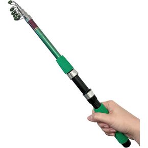 Dingbear Telescopic Fishing Rod - Carbon Mini Fishing Rod, Long-Range Casting Sea Fishing Rod, Not Easy to Break, Easy to Carry, Suitable for Rivers, Lakes and Oceans