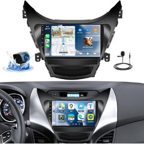 SIXTOP [8-Core 2+64G] Android Car Stereo for Hyundai Elantra 2011-2013 with Carplay Android Auto 59 Theme 9 inch Touchscreen Bluetooth 5.0 FM/RDS Network Radio DSP 32EQ AI Voice GPS