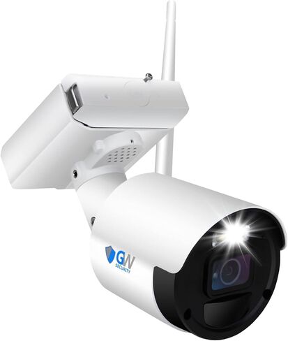 نظام كاميرا أمان منزلي GW 8 قنوات لاسلكية عالية الدقة 4 ميجابكسل (2X 1080 بكسل)، 8 قنوات WIFI NVR مع 4 × 4 ميجابكسل كاميرات أمان صوتية ثنائية الاتجاه، عمر بطارية 180 يومًا، رؤية ليلية ملونة، مراقبة داخلية خارجية in Kuwait