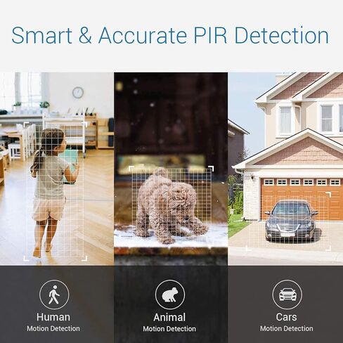 نظام كاميرا أمان منزلي GW 8 قنوات لاسلكية عالية الدقة 4 ميجابكسل (2X 1080 بكسل)، 8 قنوات WIFI NVR مع 4 × 4 ميجابكسل كاميرات أمان صوتية ثنائية الاتجاه، عمر بطارية 180 يومًا، رؤية ليلية ملونة، مراقبة داخلية خارجية in Kuwait
