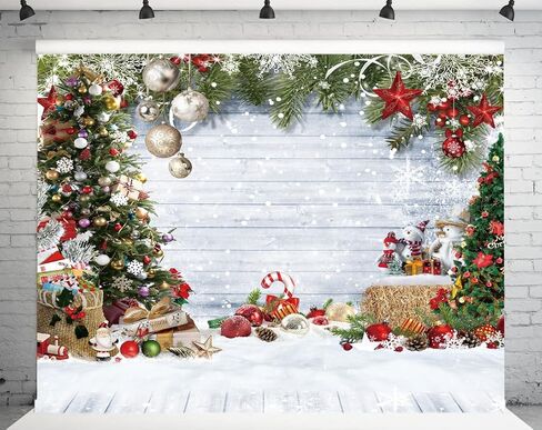 10X10FT عيد الميلاد الخشب جدار التصوير راية خلفية شجرة عيد الميلاد الثلوج جدار خلفية عيد الميلاد حزب لوازم الأسرة أطفال حزب راية زينة الخلفيات DH-811 in Saudi Arabia