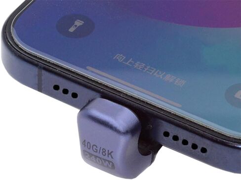 NFHK Low Profile Angled 240W Type-C USB-C Male to Male USB4 40Gbps 100W 8K Flat Slim FPC Data Cable for Laptop Phone 13cm in Kuwait