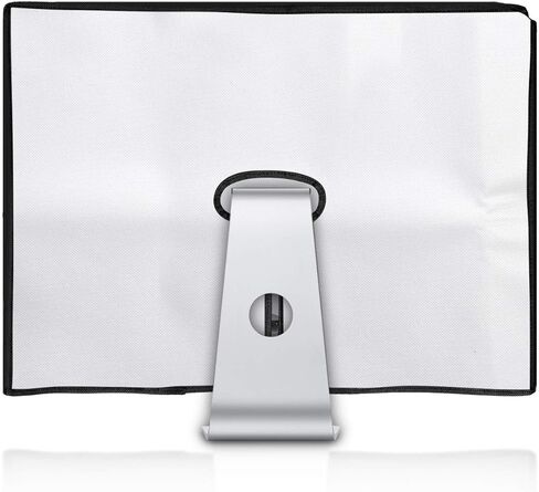 غطاء شاشة كمبيوتر kwmobile متوافق مع Apple iMac 21.5 بوصة - Dandelion Love أسود/أبيض in Kuwait