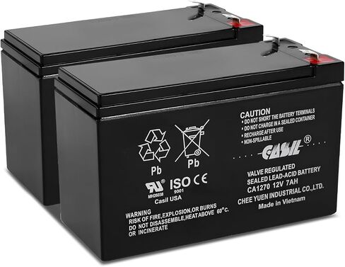 استبدال بطارية APC UPS لموديلات APC UPS SMT750، SMT750US، SUA750 واختيار أخرى (RBC48) من Casil 12v 7.2ah 2 Pack in Saudi Arabia
